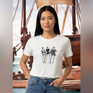 0159 White Fashion Graphic Tee